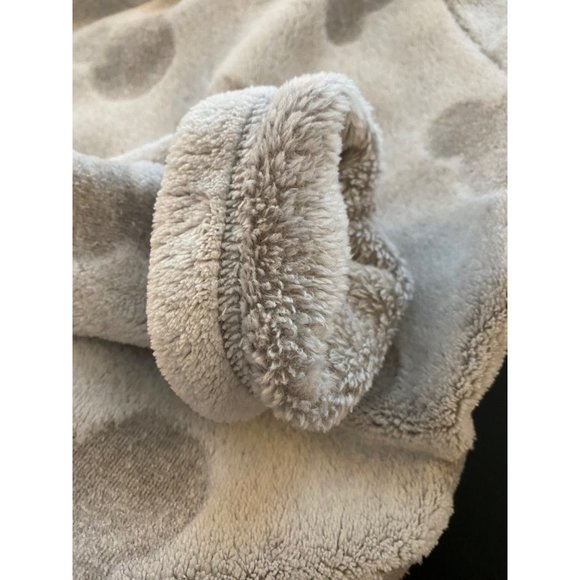 Disney Mickey‎ Fleece Lounge Hoodie Women Small Grey Pajamas PJs Plush Cozy Warm - Picture 7 of 16